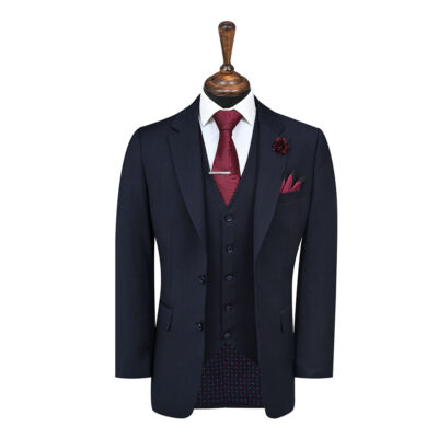 Navy Plain Classic Fit Suit
