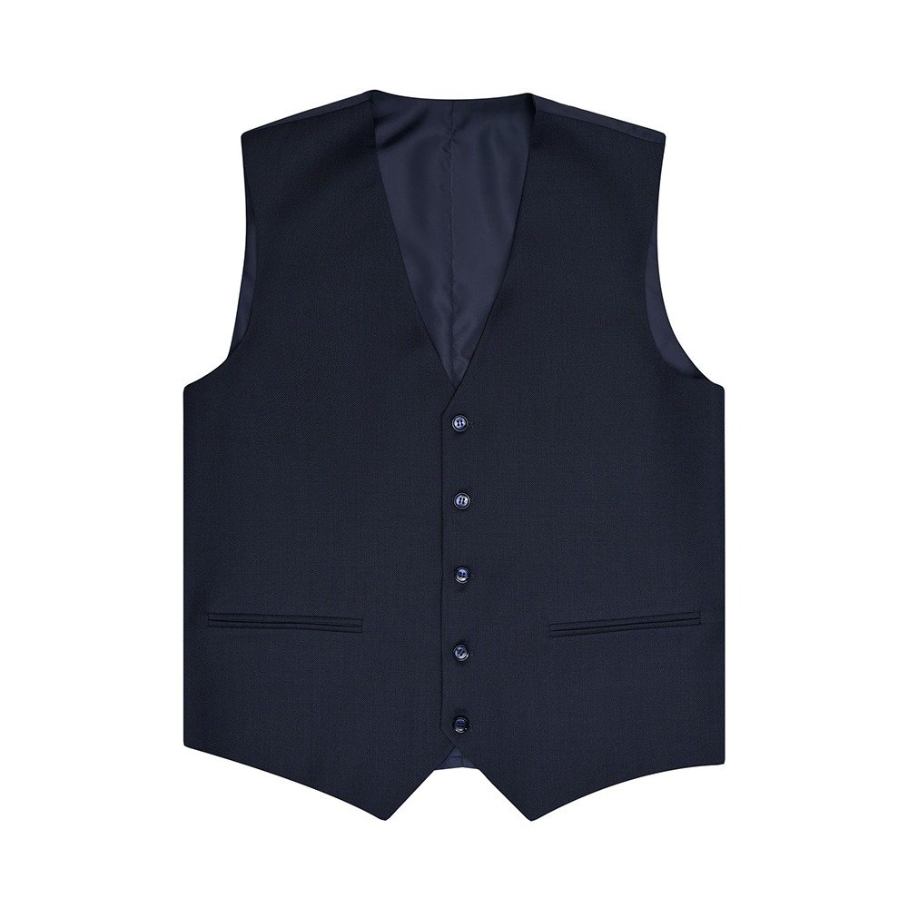 Navy Plain Classic Fit Suit - Image 3
