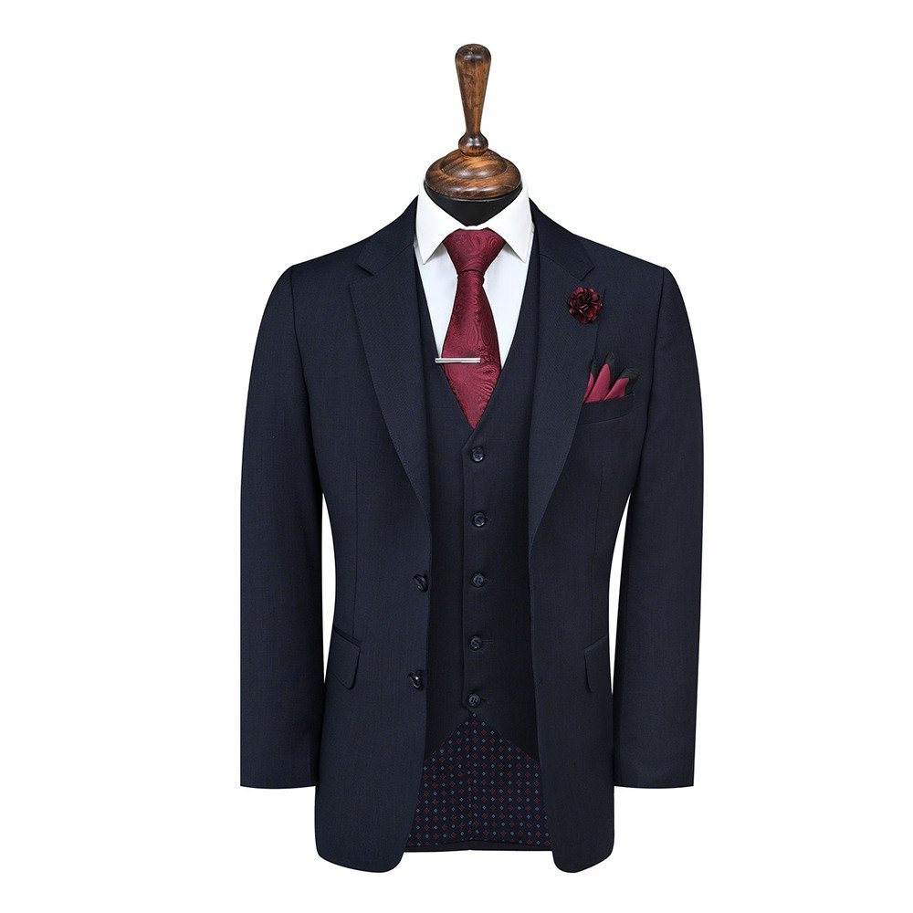 Navy Plain Classic Fit Suit