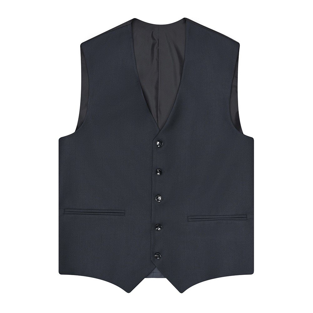 Black Plain Classic Fit Suit - Image 3