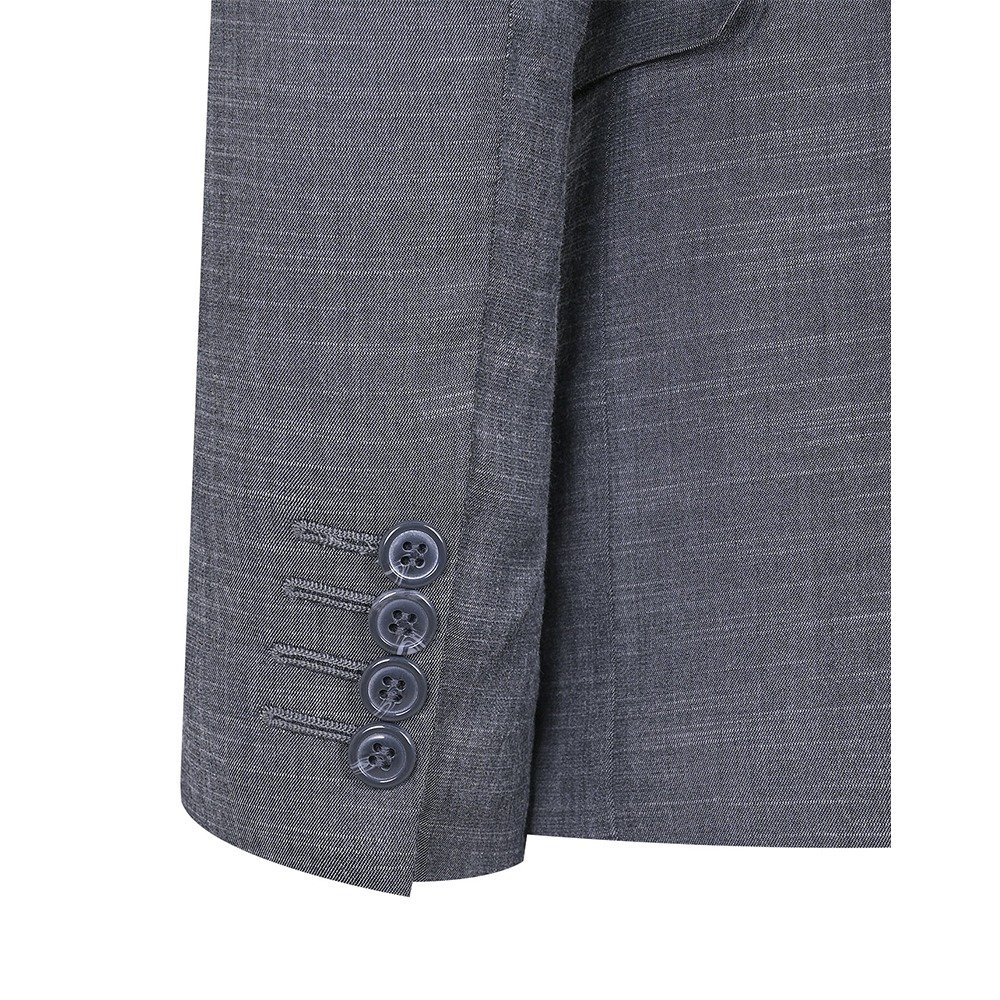 Charcoal Texture Classic Fit Suit - Image 4