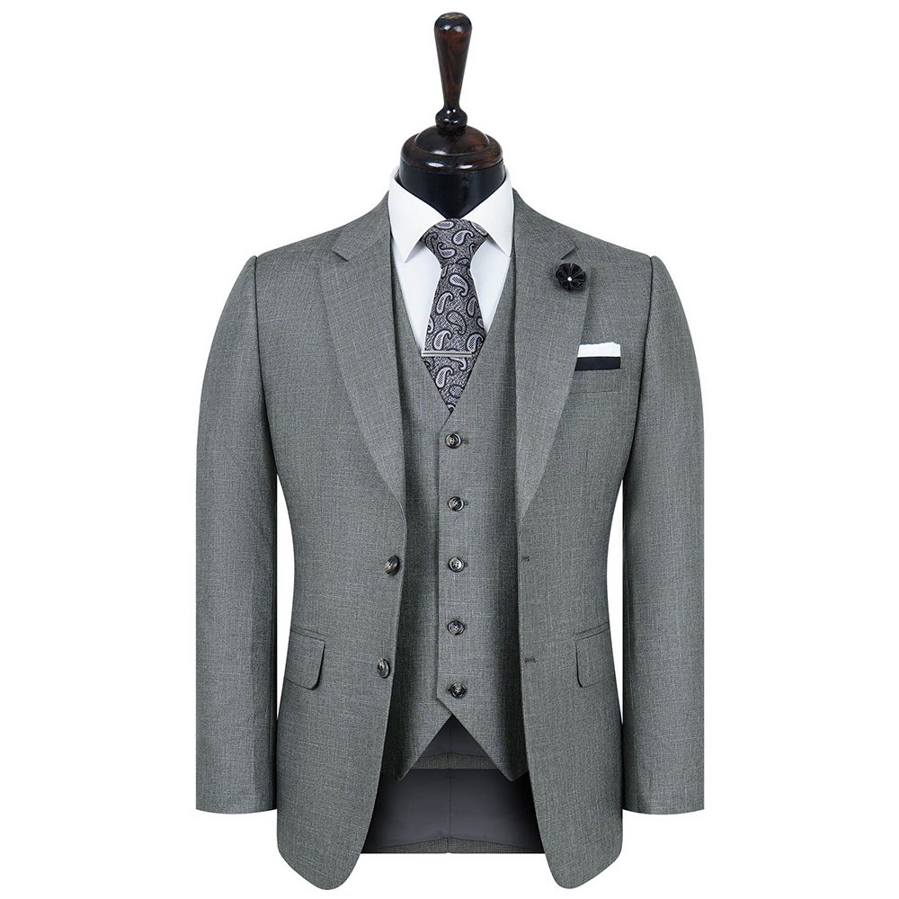 Olive Texture Classic Fit Suit