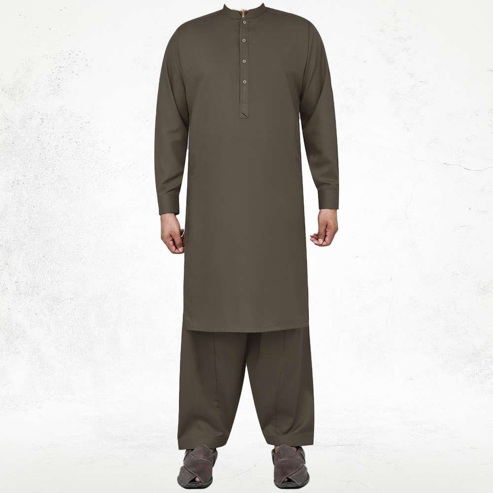 Brown Shalwar Kameez